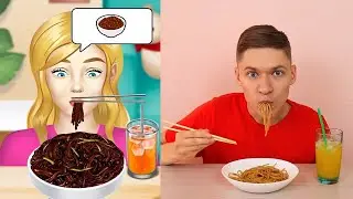 Challenge with Mega Mukban Game in Real Life #short