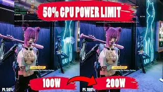 Testing GPU Power Limit 50% | cutting GPU power in half!