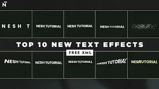 Top 10 Trending Alight Motion Text XML Link | new ( xml - present ) link FREE - Nesh Tutorial