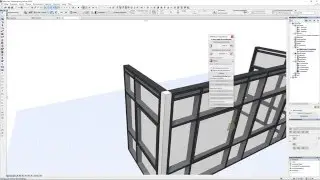 Archicad 19  Fassadenwerkzeug Glaserker seitlich bearbeiten Glaseck 2