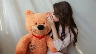 Большой плюшевый мишка Тихон 130 см карамельный