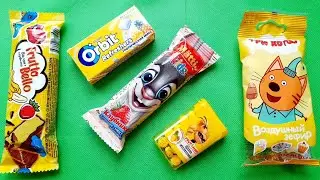 ASMR CANDY SWEETS FRUTTO BELLO & Three CATS CHOCOLATES OPENING. MAGIC SOUND. SUBSCRIBE! KISS!