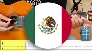 Himno de México - Fácil - Guitarra Tutorial - Tabs - Punteo - Cover