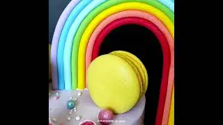 Торт для доченьки, Анастасии на 6 лет. Торт с радугой! Торт с макарон. Торт с куклой Донатина.