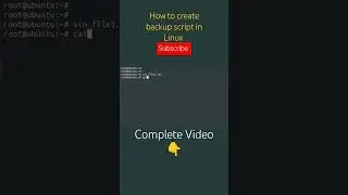 How to make scripts for backup in Linux 