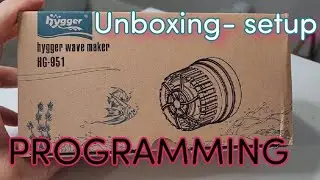 Hygger mini wave maker HG-951unboxing, setup, & programming. Nano reef build.