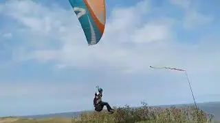 Playing with the wind sock
