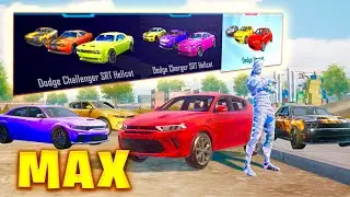 Playing with MAX DODGE SKIN CARS😍🔥| PUBG MOBILE