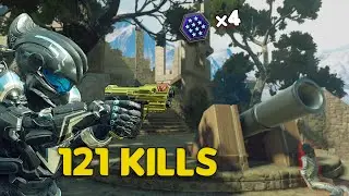 121 KILLS on Storms End - Halo 5 Alpha Zombies