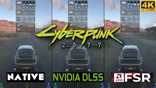 Cyberpunk 2077 Patch 1.61- Performance Comparison Native vs DLSS vs FSR 2.1 4k UHD RTX 3090