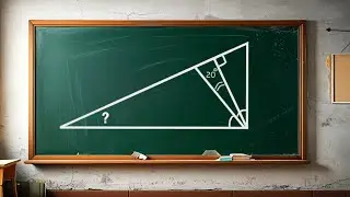 Дан угол между высотой и биссектрисой, проведёнными из прямого угла. Найти меньший угол.