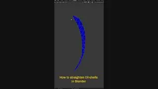 How to straighten UV-shells in Blender