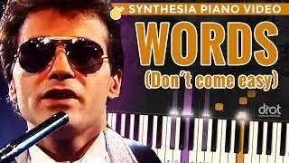 WORDS (Don´t come easy) de F.R. David ➡️ Synthesia Video 🎹🔥 | PIANO TUTORIAL