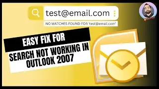 Easy fix for search not working in Outlook 2007 | Indexing incomplete | No matches found