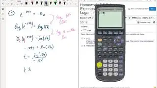 Solving Exponential and Logarithmic Equations Homework Problems (Part 2 of 4)