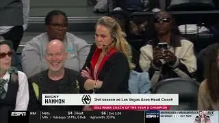 Becky Hammon Interview From Bench During WNBA Finals, Game 4 | Las Vegas Aces vs New York Liberty