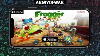 Apple Arcade Frogger in Toy Town Gameplay [iPhone 11 Pro Max]