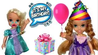 Oops! Annia Stole MY Birthday ! 🎁 Anna and Elsa Toddlers Birthday Mix Up 🎈