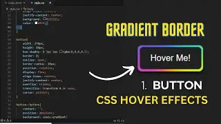 Button Gradient Border with Animation  | CSS Buttons Hover Effect | In Hindi | HTML & CSS