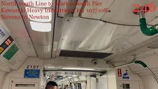 SMRT (NSL) Ride on C151 set 107/108 from Novena NS20 to Newton NS21/DT11