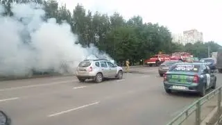 тушение жигулей. Барнаул. Европпа. 11.08.2017