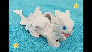 How to Train Your Dragon 3. Light Fury from clay