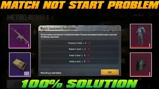 Metro Royale Match Not Start Problem | How to Fix Ammo, Armor, Helmet And Firearms Problem | Bgmi