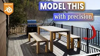 Precision Modeling with Modifiers in Blender: Patio Set Tutorial