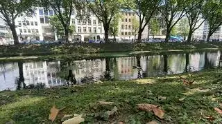 德國旅遊杜塞道夫Düsseldorf Stadtgraben-縮時錄影-國王大道