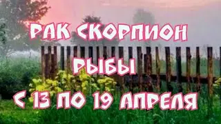 РАК СКОРПИОН РЫБЫ. ТАРО ПРОГНОЗ НА НЕДЕЛЮ С 13 ПО 19 АПРЕЛЯ 2020 г.