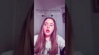 Billie Eilish karaoke what was I made for 🖤🖤,please follow me