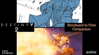 DESTINY 2 - Storyboard to Final Comparison - Nimbus and Rohan action