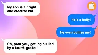 [Apple]  Crazy-rich bully kid tries to eat the class's goldfish alive and his mother supports it!