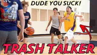 Trash Talker Gets DESTROYED In Heated 4v4 Basketball