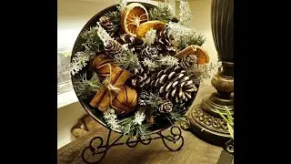Christmas pinecone arrangement - Dollar Tree DIY - Holiday Decorating