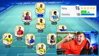 196 RATED FULL PRIME ICON FUT DRAFT!!! (FIFA 19)