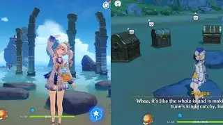 Broken isle puzzle | Water level Quest Guide Genshin impact | part 4 | Hidden Luxurious chest