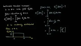 Expected Value of a Function of Random Variable