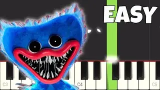 Huggy Wuggy Song - Piano Tutorial - Poppy Playtime