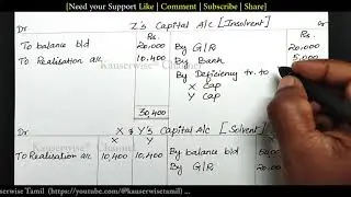 4/8 Insolvency of a Partner | Fluctuating Capital method | Garner vs Murray Rule | Kauserwise