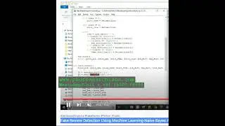 Fake Review Detection Using Machine Learning Naive Bayes Algorithm PYTHON PROJECT