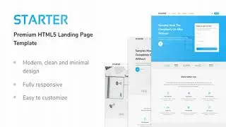 Starter - Premium HTML5 Landing Page Template | Themeforest Website Templates and Themes