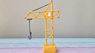 Подъёмный кран из мастики 🔹️ Башенный кран для торта