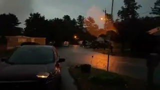 Extreme supercell severe thunderstorm brings violent fury over the Queen City!