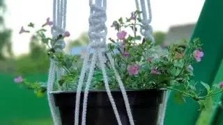 Подвешиваем цветы в горшках