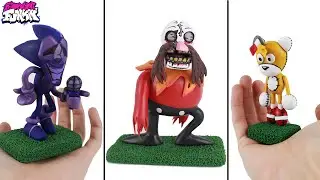 How to make Eggman.exe, Majin Sonic, and Tails dolls from plasticine - Friday Night Funkin' Mods