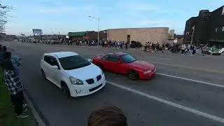 Cars leaving the Gem AutoFinish meet