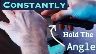 3 TIPS to CONSTANTLY hold the angle when sharpening a knife!