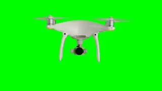 Drone camera green screen effect