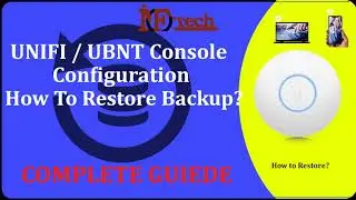 How to restore UNIFI UBNT UBIQUITI Local Console Controller Management Module